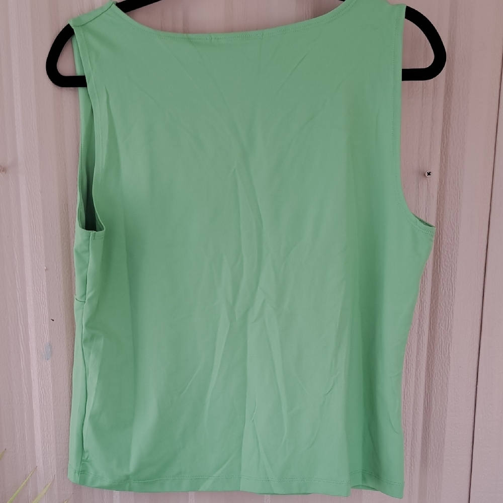 Worthington Stretch Vibrant V-Neck Tank Tops - Red, Yellow, Green - Picture 8 of 12